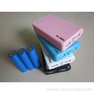 Green , Silver Compact Rechargeable Power Bank 6600mAh With